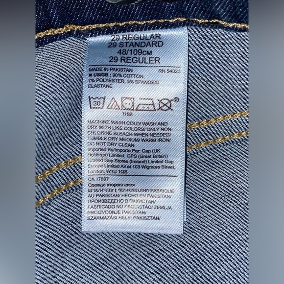 Women’s BANANA‎ REPUBLIC dark wash premium denim mid-rise skinny Jeans size 29 - Picture 10 of 15